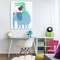 Stupell Industries Elephant & Alligator with Acoustic Guitar Canvas By Carla Daly